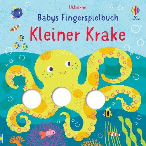 Buchcover und Innenansicht für das Buch: Babys Fingerspielbuch: Kleiner Krake
