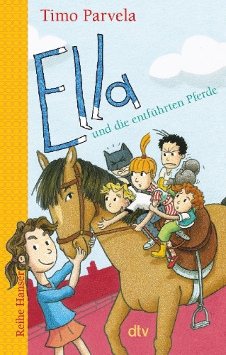 Buchcover und Innenansicht für das Buch: Ella und die entführten Pferde