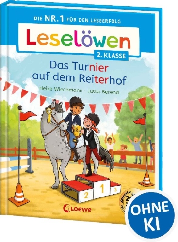 Buchcover und Innenansicht für das Buch: Leselöwen 2. Klasse - Das Turnier auf dem Reiterhof