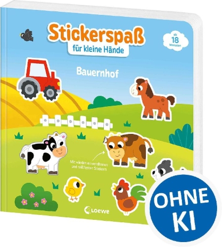 Buchcover und Innenansicht für das Buch: Mes Super Autocollants - La Ferme