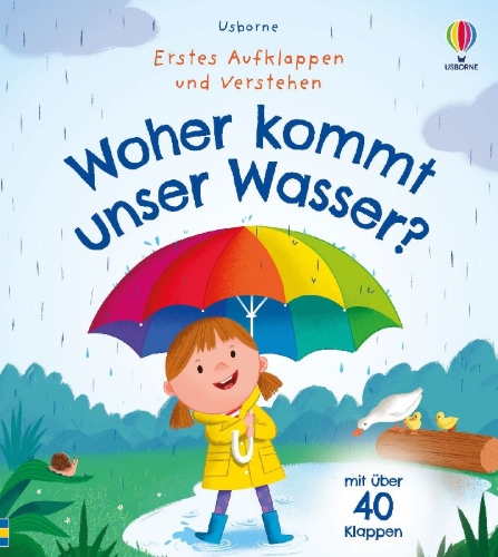 Buchcover und Innenansicht für das Buch: Erstes Aufklappen und Verstehen: Woher kommt unser Wasser?