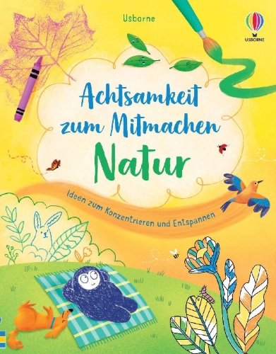 Buchcover und Innenansicht für das Buch: Achtsamkeit zum Mitmachen: Natur