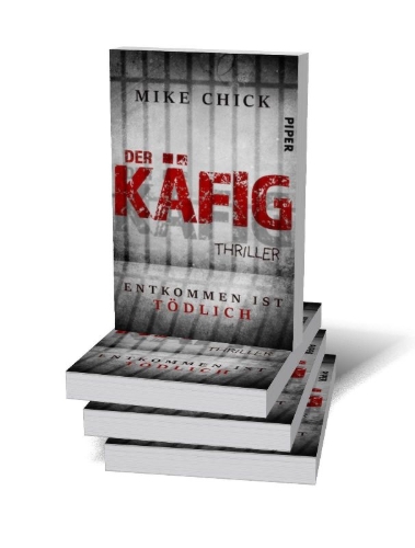 Buchcover und Innenansicht für das Buch: Der Käfig: Entkommen ist tödlich