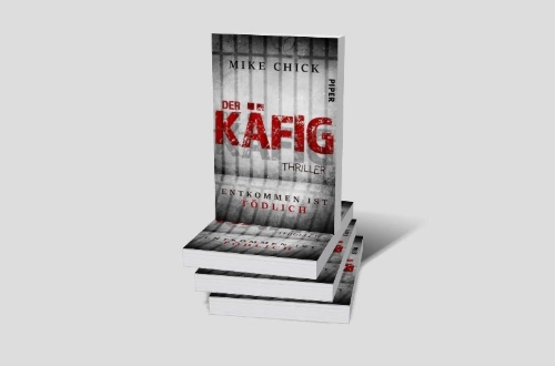 Buchcover und Innenansicht für das Buch: Der Käfig: Entkommen ist tödlich