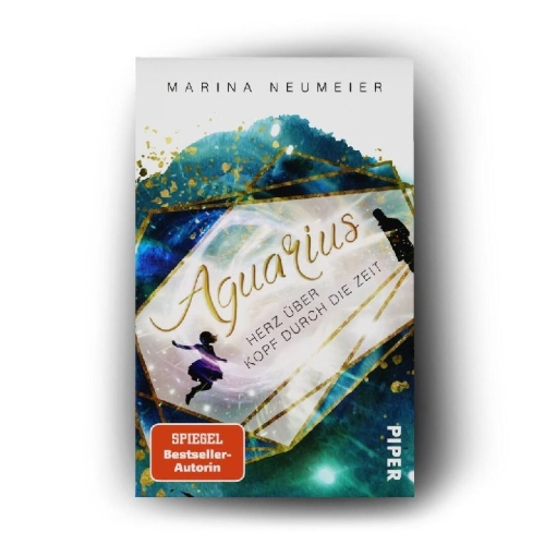 Buchcover und Innenansicht für das Buch: Aquarius - Herz über Kopf durch die Zeit