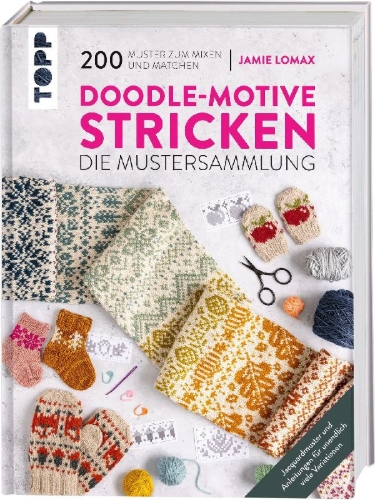 Buchcover und Innenansicht für das Buch: The Doodle Knit Directory