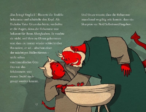 Buchcover und Innenansicht für das Buch: Der verliebte Teufel