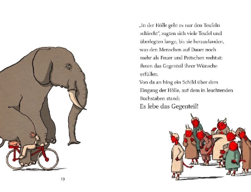 Buchcover und Innenansicht für das Buch: Der verliebte Teufel