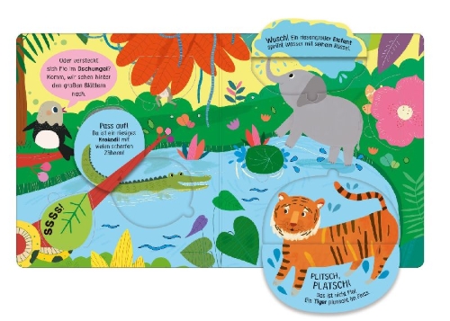 Buchcover und Innenansicht für das Buch: Gut versteckt! Was hast du entdeckt? Tiere