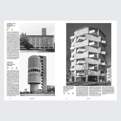 Buchcover und Innenansicht für das Buch: Atlas of Brutalist Architecture
