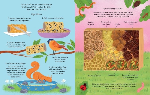 Buchcover und Innenansicht für das Buch: Achtsamkeit zum Mitmachen: Natur