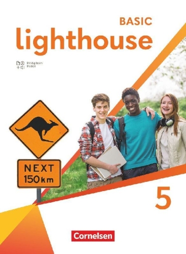 Buchcover und Innenansicht für das Buch: Lighthouse Band 5: 9. Schuljahr - Basic Edition - Schulbuch (Kartoniert) mit digitalen Medien