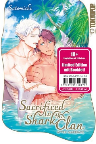 Buchcover und Innenansicht für das Buch: Sacrificed to the Shark Clan: After Marriage - Limited Edition