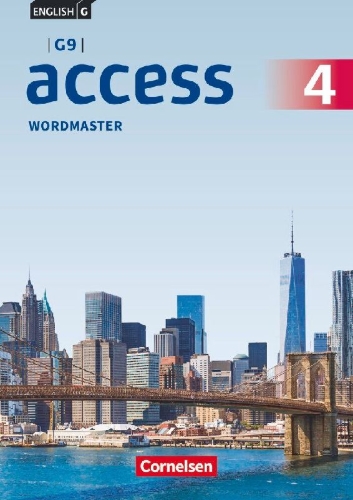 Buchcover und Innenansicht für das Buch: English G Access - G9 - Band 4: 8. Schuljahr - Wordmaster mit Lösungen