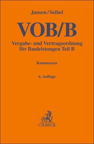 Buchcover und Innenansicht für das Buch: VOB/B