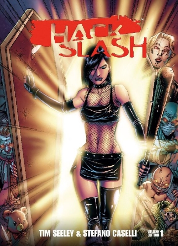 Buchcover und Innenansicht für das Buch: Hack/Slash Deluxe 1