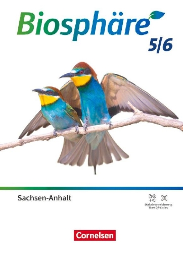 Buchcover und Innenansicht für das Buch: Biosphäre Sekundarstufe I 5./6. Schuljahr - Gymnasium - Sachsen-Anhalt 2024 - Schulbuch