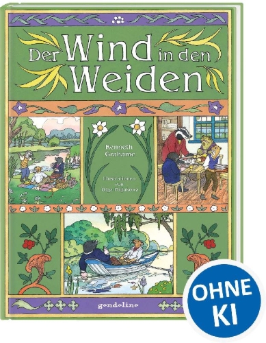 Buchcover und Innenansicht für das Buch: Der Wind in den Weiden.