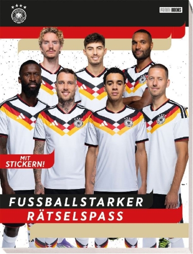Buchcover und Innenansicht für das Buch: DFB: Fußballstarker Rätselspaß