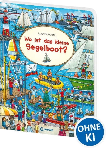 Buchcover und Innenansicht für das Buch: Wo ist das kleine Segelboot?