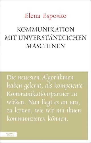 Buchcover und Innenansicht für das Buch: Kommunikation mit unverständlichen Maschinen