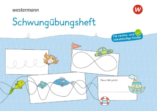 Buchcover und Innenansicht für das Buch: Westermann Unterrichtsmaterialien Grundschule. Schwungübungsheft A4