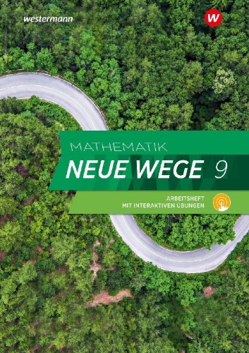 Buchcover und Innenansicht für das Buch: Mathematik Neue Wege SI 9. Arbeitsheft mit Lösungen und Interaktiven Übungen. Für Hamburg