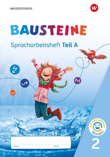 Buchcover und Innenansicht für das Buch: BAUSTEINe. Spracharbeitsheft 2 mit interaktiven Übungen