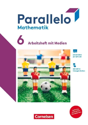 Buchcover und Innenansicht für das Buch: Parallelo  6. Schuljahr. Zu allen Ausgaben - Arbeitsheft mit Medien und Lösungen