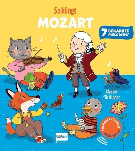 Buchcover und Innenansicht für das Buch: So klingt Mozart - Klassik für Kinder