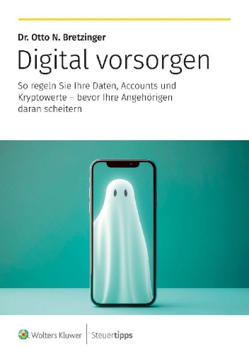 Buchcover und Innenansicht für das Buch: Digital vorsorgen