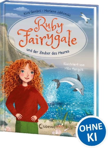 Buchcover und Innenansicht für das Buch: Ruby Fairygale und der Zauber des Meeres (Erstlese-Reihe, Band 5)