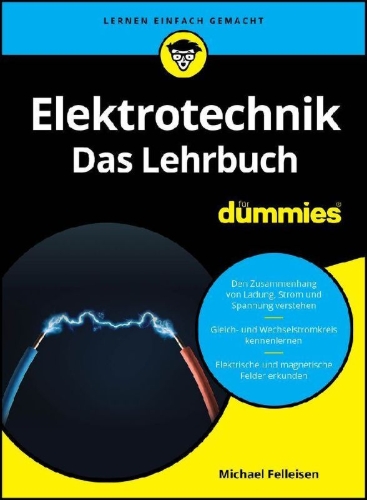 Buchcover und Innenansicht für das Buch: Elektrotechnik für Dummies. Das Lehrbuch