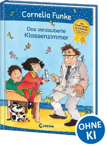 Buchcover und Innenansicht für das Buch: Das verzauberte Klassenzimmer