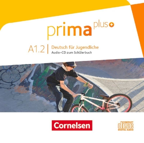 Buchcover und Innenansicht für das Buch: Prima plus A1: Band 02. Audio-CD