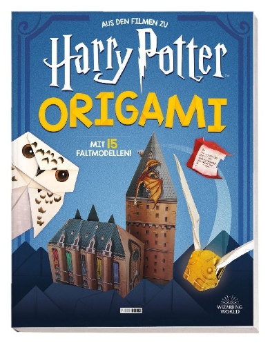 Buchcover und Innenansicht für das Buch: From the Films of Harry Potter : Origami: Featuring 15 foldable Crafts!