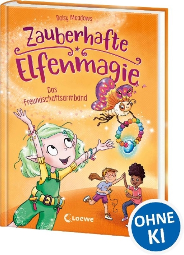 Buchcover und Innenansicht für das Buch: Zauberhafte Elfenmagie (Band 1) - Das Freundschaftsarmband