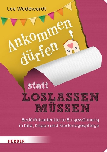 Buchcover und Innenansicht für das Buch: Ankommen dürfen statt loslassen müssen