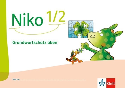 Buchcover und Innenansicht für das Buch: Niko 1/2. Grundwortschatz üben. Arbeitsheft Klasse 1/2