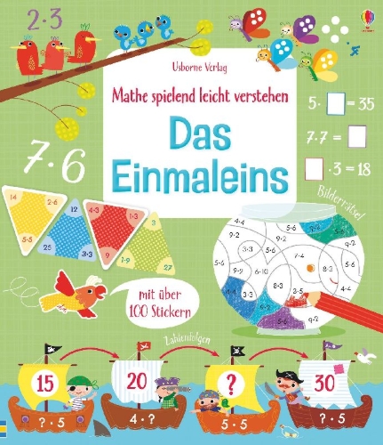 Buchcover und Innenansicht für das Buch: Mathe spielend leicht verstehen: Das Einmaleins