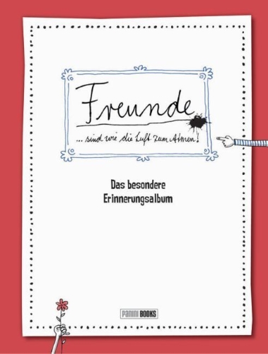 Buchcover und Innenansicht für das Buch: Freunde - Das besondere Erinnerungsalbum