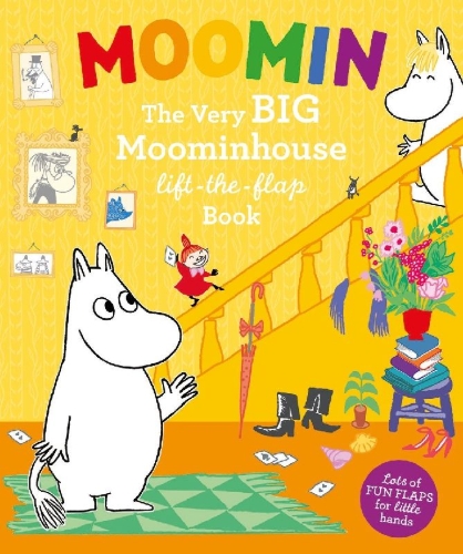 Buchcover und Innenansicht für das Buch: Moomin: The Very BIG Moominhouse Lift-the-Flap Book