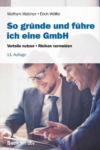 Buchcover und Innenansicht für das Buch: So gründe und führe ich eine GmbH