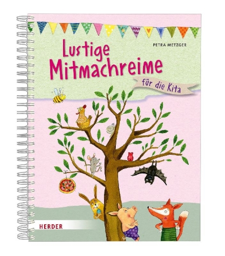 Buchcover und Innenansicht für das Buch: Lustige Mitmachreime und -geschichten