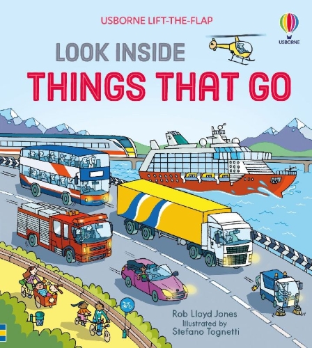Buchcover und Innenansicht für das Buch: Look Inside Things That Go