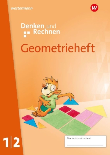 Buchcover und Innenansicht für das Buch: Denken und Rechnen. Geometrieheft 1/2. Allgemeine Ausgabe