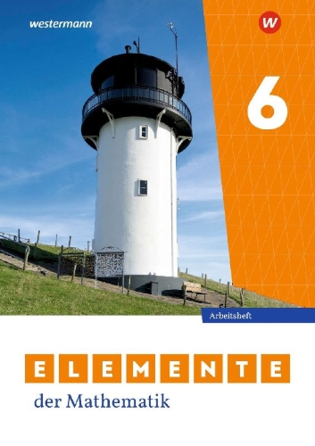 Buchcover und Innenansicht für das Buch: Elemente der Mathematik SI 6. Arbeitsheft mit Lösungen. Ausgabe für Niedersachsen