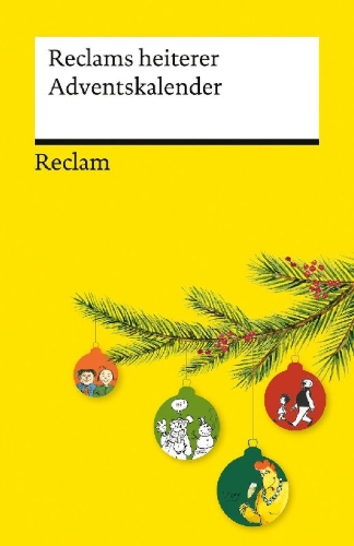 Buchcover und Innenansicht für das Buch: Reclams heiterer Adventskalender