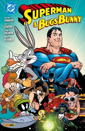 Buchcover und Innenansicht für das Buch: Superman & Bugs Bunny 1-4