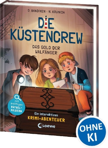 Buchcover und Innenansicht für das Buch: Die Küstencrew (Band 1) - Das Gold der Walfänger